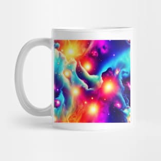 patterned design abstract of space galaxy Mug